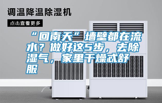 “回南天”墙壁都在流水？做好这5步，去除湿气，家里干燥忒舒服