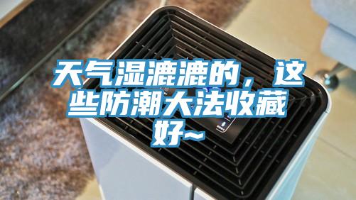 天气湿漉漉的，这些防潮大法收藏好~