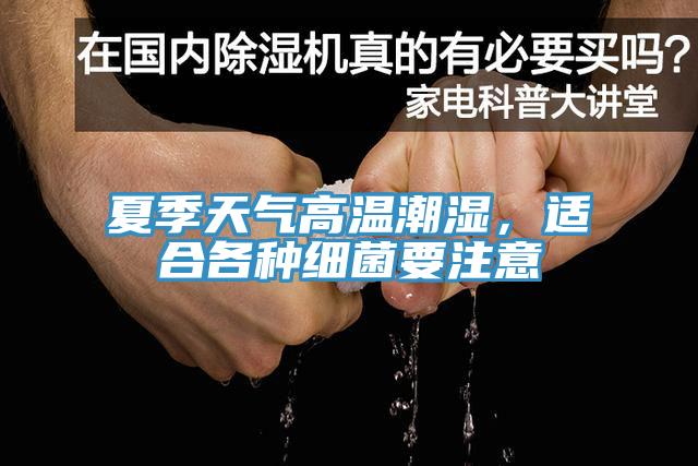 夏季天气高温潮湿，适合各种细菌要注意