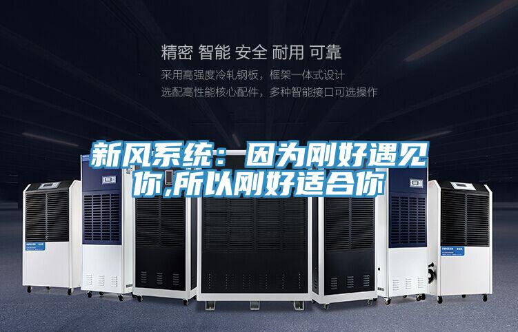 新风系统：因为刚好遇见你,所以刚好适合你