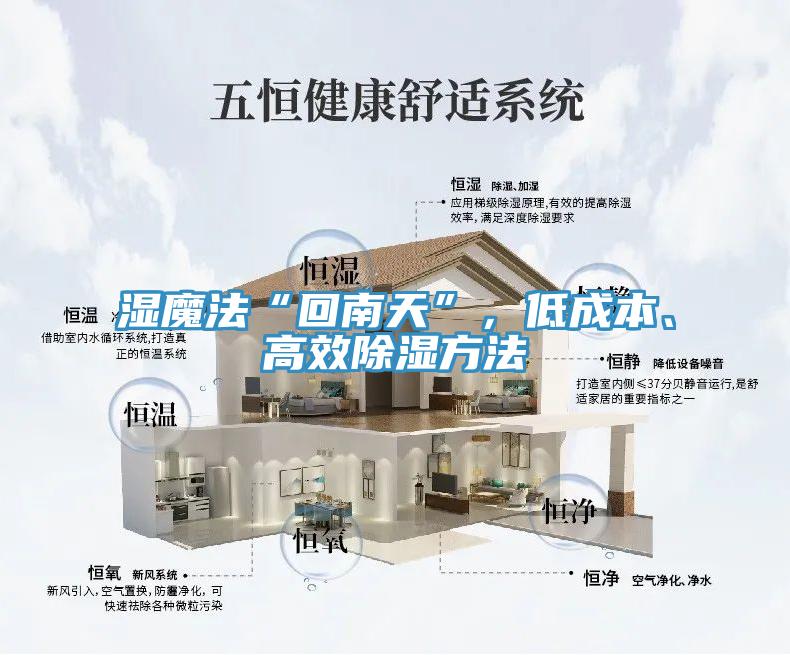 湿魔法“回南天”，低成本、高效除湿方法