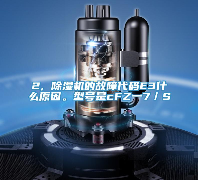 2, 猫咪成人官网的故障代码E3什么原因。型号是cFZ一7／S