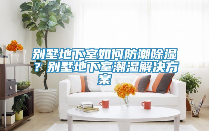别墅地下室如何防潮除湿？别墅地下室潮湿解决方案