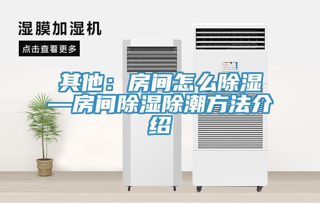 其他：房间怎么除湿—房间除湿除潮方法介绍