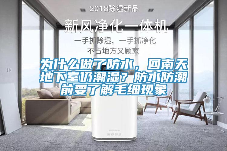 为什么做了防水，回南天地下室仍潮湿？防水防潮前要了解毛细现象