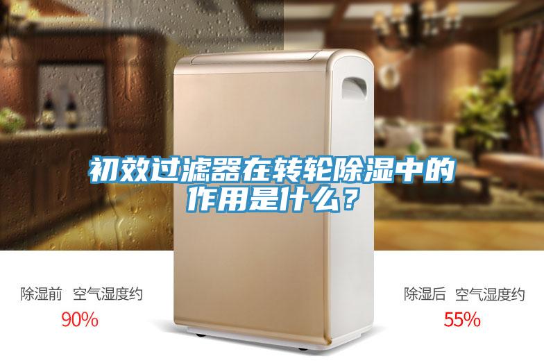 初效过滤器在转轮除湿中的作用是什么？
