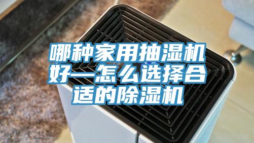 哪种家用抽湿机好—怎么选择合适的猫咪成人官网