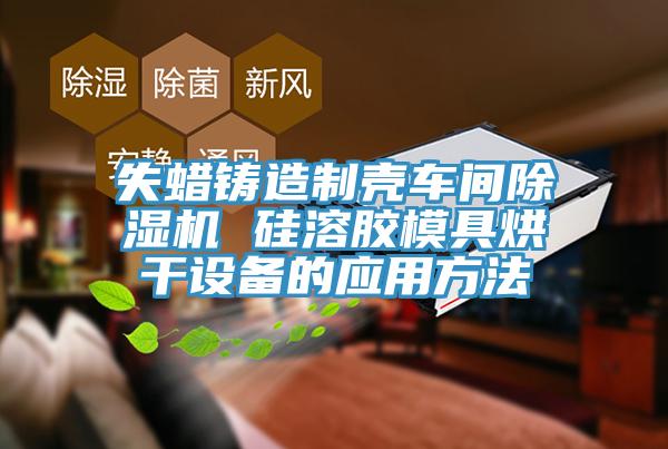 失蜡铸造制壳车间猫咪成人官网 硅溶胶模具烘干设备的应用方法