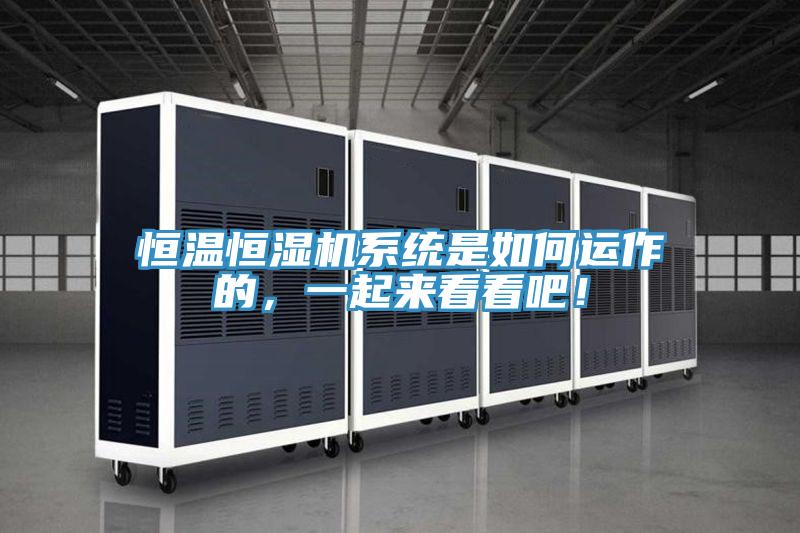 恒温恒湿机系统是如何运作的，一起来看看吧！
