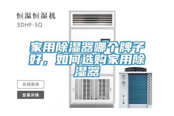家用除湿器哪个牌子好，如何选购家用除湿器