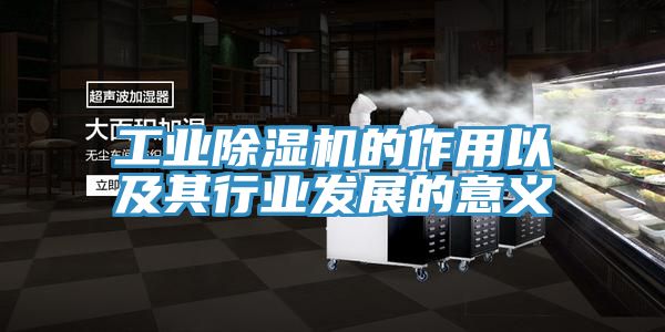 工业猫咪成人官网的作用以及其行业发展的意义