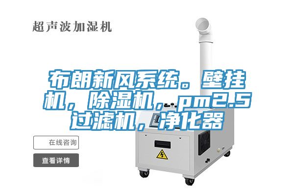 布朗新风系统。壁挂机，猫咪成人官网，pm2.5过滤机，净化器