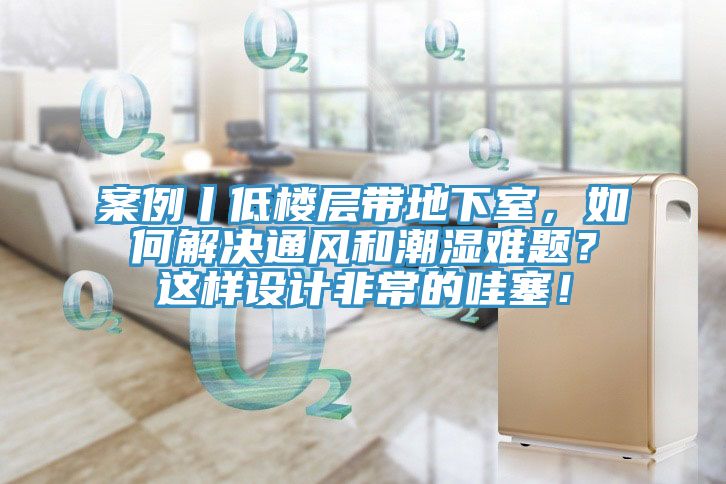 案例丨低楼层带地下室，如何解决通风和潮湿难题？这样设计非常的哇塞！