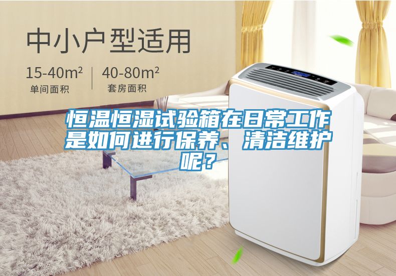 恒温恒湿试验箱在日常工作是如何进行保养、清洁维护呢？