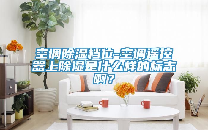 空调除湿档位-空调遥控器上除湿是什么样的标志啊？