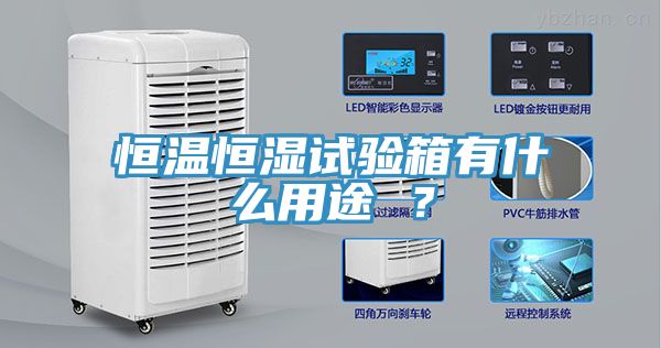 恒温恒湿试验箱有什么用途 ？