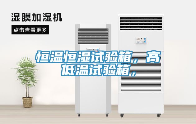 恒温恒湿试验箱，高低温试验箱，