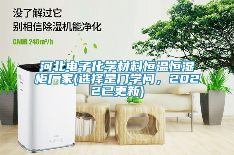 河北电子化学材料恒温恒湿柜厂家(选择是门学问，2022已更新)